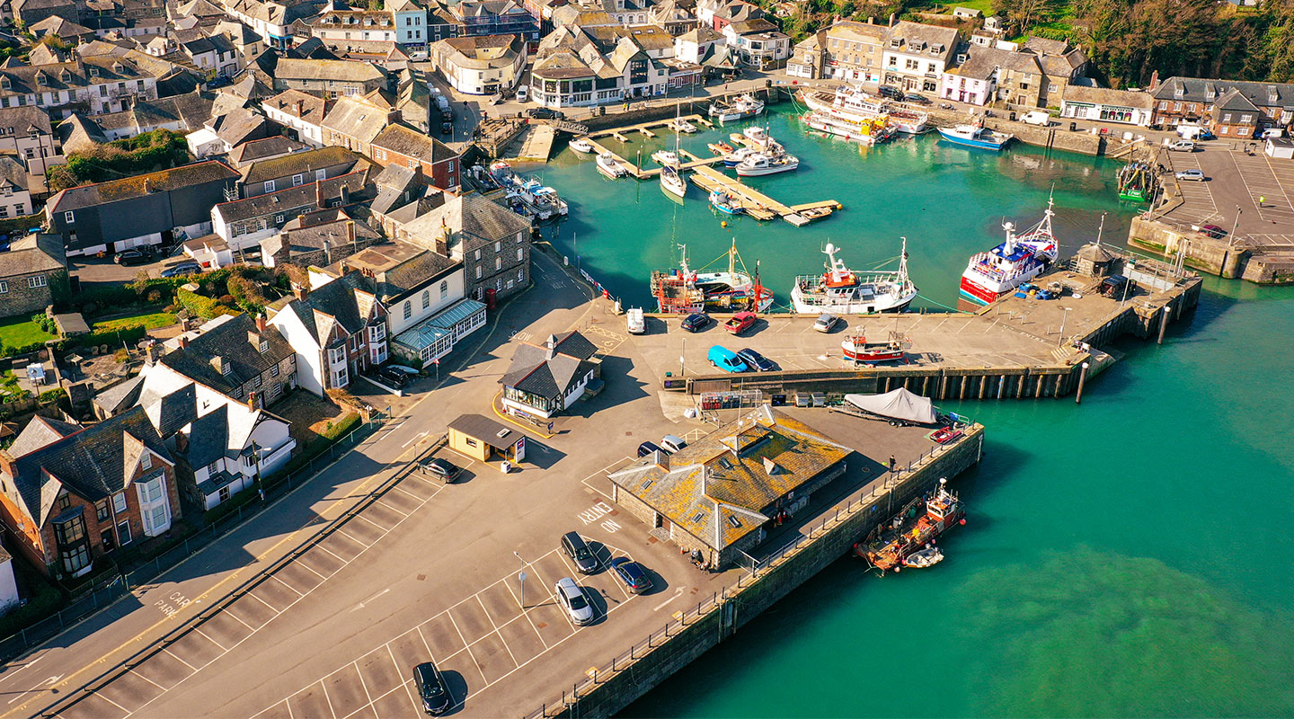Birds Eye view of Padstow