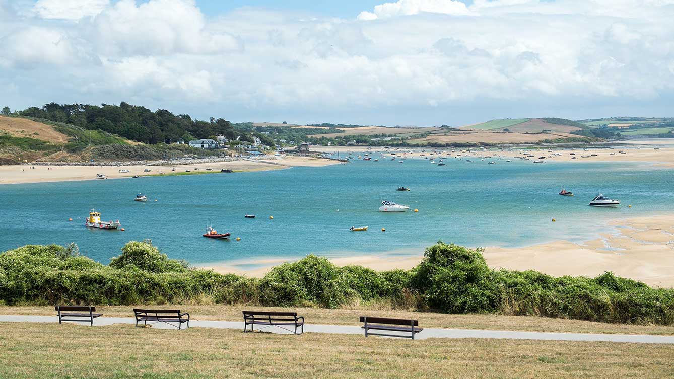 Beach view along the Camel Trail